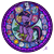 Size: 720x720 | Tagged: safe, artist:akili-amethyst, imported from derpibooru, apple bloom, applejack, discord, fluttershy, pinkie pie, princess celestia, princess luna, rainbow dash, rarity, scootaloo, spike, sweetie belle, twilight sparkle, alicorn, draconequus, dragon, earth pony, pegasus, pony, unicorn, cutie mark, cutie mark crusaders, disney, dive to the heart, eyes closed, female, kingdom hearts, mane seven, mane six, mare, rearing, stained glass, station of awakening