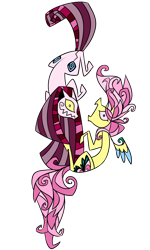 Size: 1200x2000 | Tagged: safe, artist:pashapup, imported from derpibooru, fluttershy, pinkie pie, earth pony, pegasus, pony, abstract background, duo, female, mare, pinkamena diane pie, simple background, stained glass, transparent background
