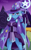 Size: 785x1280 | Tagged: safe, artist:skykain, imported from derpibooru, trixie, anthro, unicorn, female, magic staff, mare, night, solo, trixie's cape, trixie's hat