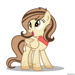Size: 1227x1227 | Tagged: safe, artist:veggie55, imported from derpibooru, oc, oc only, oc:cream cookie, pegasus, pony, commission, cute, female, looking back, looking up, mare, open mouth, simple background, smiling, solo, transparent background