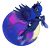 Size: 900x864 | Tagged: safe, artist:bluedemon00, imported from derpibooru, princess luna, alicorn, pony, abstract background, female, flying, mare, s1 luna, simple background, solo, transparent background