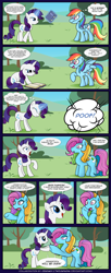 Size: 1250x3053 | Tagged: safe, artist:epulson, artist:twojapacha, imported from derpibooru, rainbow dash, rainbow dash (g3), rarity, pegasus, pony, unicorn, comic, female, g3, g4, g4 to g3, generation leap, lesbian, mare, poof, rainbow dash always dresses in style, raridash, shipping