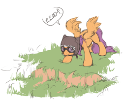 Size: 960x788 | Tagged: safe, artist:noel, imported from derpibooru, scootaloo, pegasus, pony, aviator hat, female, filly, goggles, hat, scootaloo can't fly, solo