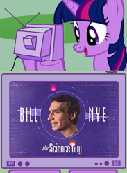 Size: 563x771 | Tagged: safe, imported from derpibooru, twilight sparkle, pony, unicorn, bill nye, bill nye the science guy, exploitable meme, female, mare, meme, tv meme