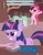 Size: 564x720 | Tagged: safe, artist:dm29, imported from derpibooru, pinkie pie, twilight sparkle, earth pony, pony, unicorn, annoyed, bipedal, crossover, dexter's laboratory, duo, duo female, female, mare, twilight is not amused, twilight sparkle is not amused, wrench