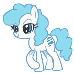 Size: 800x800 | Tagged: safe, artist:needsmoarg4, imported from derpibooru, algodoncete, earth pony, pony, female, g1, g1 to g4, g4, generation leap, mare, simple background, solo, white background
