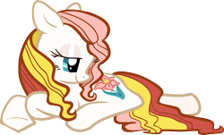 Size: 681x412 | Tagged: safe, artist:needsmoarg4, imported from derpibooru, earth pony, pony, august gladiolus, birthflower ponies, female, g3, g3 to g4, g4, generation leap, looking back, mare, prone, show accurate, simple background, solo, transparent background