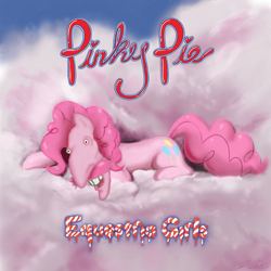 Size: 500x500 | Tagged: safe, edit, imported from derpibooru, pinkie pie, earth pony, pony, balloon, california gurls, cloud, cloudy, cotton candy, cotton candy cloud, cute, diapinkes, equestria girls (song), female, food, hilarious in hindsight, hooves, katy perry, looking at you, lying down, lying on a cloud, male, mare, nigel thornberry, on a cloud, photoshop, prone, smiling, solo, song reference, teenage dream, text, the wild thornberrys