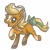 Size: 800x800 | Tagged: safe, artist:needsmoarg4, imported from derpibooru, retro leap, earth pony, pony, bow, female, g0 to g4, g4, generation leap, happy, hat, mare, my pretty pony, not applejack, origins, simple background, solo, tail bow, unshorn fetlocks, white background