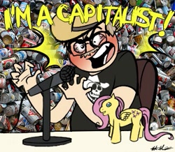 Size: 325x284 | Tagged: safe, imported from derpibooru, fluttershy, cans.wav, melting pot of friendship, the man they call ghost, true capitalist radio