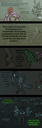 Size: 434x1305 | Tagged: safe, artist:haretrinity, imported from derpibooru, queen chrysalis, changeling, changeling queen, flutter pony, comic, female, origin story, queen rosedust