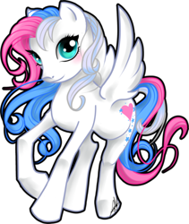 Size: 400x474 | Tagged: safe, artist:ladyamaltea, imported from derpibooru, star catcher, pegasus, pony, female, g3, g3 to g4, g4, generation leap, mare, simple background, solo, transparent background