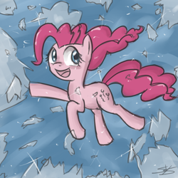 Size: 900x900 | Tagged: safe, artist:speccysy, imported from derpibooru, pinkie pie, earth pony, pony, female, happy, mare, open mouth, smiling, solo