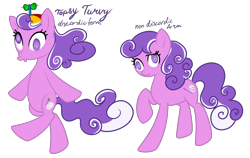 Size: 3321x2100 | Tagged: safe, artist:sakuyamon, imported from derpibooru, screwball, earth pony, pony, female, hat, high res, mare, old name "topsy turvy", propeller hat, simple background, solo, transparent background