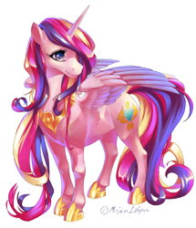 Size: 400x466 | Tagged: safe, artist:foervraengd, imported from derpibooru, princess cadance, alicorn, crystal pony, pony, female, mare, realistic, realistic horse legs, semi-realistic, simple background, solo, transparent background