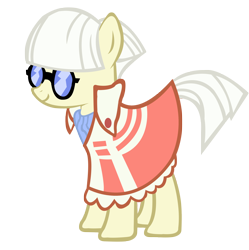Size: 2900x2912 | Tagged: dead source, safe, imported from derpibooru, picture frame (character), picture perfect, earth pony, pony, clothes, dress, female, glasses, high res, mare, simple background, solo, transparent background, vector
