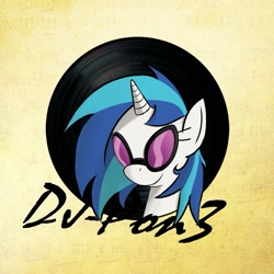 Size: 1073x1073 | Tagged: dead source, safe, artist:adamrbi, imported from derpibooru, dj pon-3, vinyl scratch, pony, unicorn, female, glasses, mare, solo