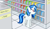 Size: 1884x1098 | Tagged: safe, artist:mostlyponyart, imported from derpibooru, dj pon-3, vinyl scratch, pony, unicorn, female, hair dye, shopping, solo