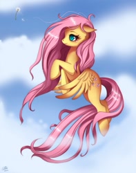 Size: 797x1012 | Tagged: dead source, safe, artist:ruhje, imported from derpibooru, fluttershy, pegasus, pony, beautiful, cute, female, floppy ears, flying, mare, no pupils, shyabetes, solo