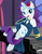 Size: 642x826 | Tagged: safe, artist:brianblackberry, imported from derpibooru, rarity, pony, unicorn, bracelet, clothes, dress, earring, evening gloves, female, flower, jewelry, magic, mare, microphone, musical instrument, necklace, piano, rose, singing, sitting, solo, telekinesis