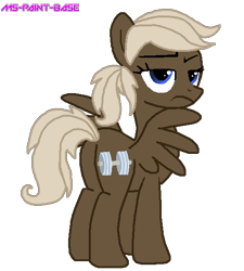 Size: 500x555 | Tagged: safe, artist:ms-paint-base, artist:starryoak, imported from derpibooru, dumbbell, pony, dumb belle, rule 63, simple background, solo, transparent background