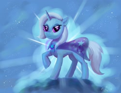 Size: 2400x1856 | Tagged: safe, artist:dymasyasilver, imported from derpibooru, trixie, pony, unicorn, female, mare, raised hoof, solo