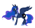 Size: 2238x1819 | Tagged: safe, artist:dymasyasilver, imported from derpibooru, princess luna, alicorn, pony, female, profile, raised hoof, simple background, solo, transparent background