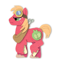 Size: 550x611 | Tagged: safe, artist:himynameisnickel, imported from derpibooru, big macintosh, earth pony, pony, male, simple background, solo, stallion, white background