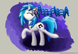 Size: 1800x1260 | Tagged: safe, artist:smockhobbes, imported from derpibooru, dj pon-3, vinyl scratch, pony, female, headphones, solo