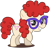 Size: 900x859 | Tagged: dead source, safe, artist:ronaldhennessy, imported from derpibooru, twist, pony, call of the cutie, female, filly, glasses, sheepish, simple background, solo, transparent background, vector