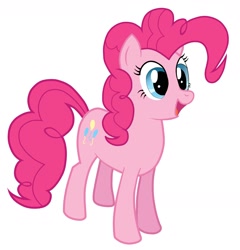 Size: 2300x2400 | Tagged: safe, artist:hunnel, imported from derpibooru, pinkie pie, pony, female, high res, mare, simple background, solo, vector, white background