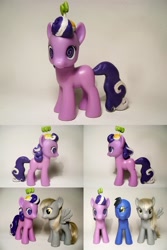 Size: 875x1313 | Tagged: safe, artist:oak23, imported from derpibooru, blues, derpy hooves, noteworthy, screwball, cyclops, pony, brushable, custom, customized toy, donny swineclop, irl, photo, toy