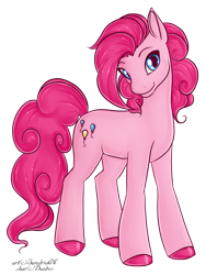 Size: 2266x3006 | Tagged: safe, artist:sandriatc, imported from derpibooru, pinkie pie, earth pony, pony, female, high res, looking at you, mare, simple background, solo, transparent background