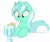 Size: 10000x8300 | Tagged: safe, artist:alexpony, artist:joey darkmeat, imported from derpibooru, lyra heartstrings, pony, .psd available, absurd resolution, blowing bubbles, bubble, female, milkshake, simple background, solo, transparent background, vector