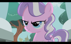 Size: 1024x640 | Tagged: safe, imported from derpibooru, screencap, diamond tiara, ponyville confidential, youtube caption