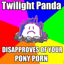 Size: 800x798 | Tagged: safe, imported from derpibooru, oc, oc only, oc:twilight panda, meme, mspaintponies, text