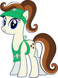 Size: 900x1199 | Tagged: safe, artist:bengo538, imported from derpibooru, oc, oc only, earth pony, pony, barista, female, mare