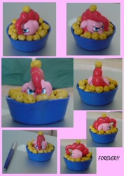 Size: 1130x1599 | Tagged: safe, imported from derpibooru, pinkie pie, custom, customized toy, forever, irl, photo, sculpture, toy