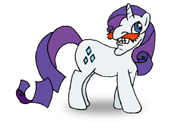 Size: 1314x927 | Tagged: safe, artist:kotakotakota, imported from derpibooru, rarity, human head pony, original species, pony, meme, nigel thornberry, simple background, smashing (meme), solo, transparent background