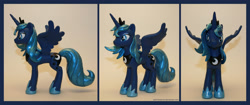 Size: 2570x1080 | Tagged: safe, artist:aufurfoxache, imported from derpibooru, princess luna, pony, custom, customized toy, irl, photo, s1 luna, toy