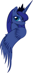 Size: 3539x7814 | Tagged: safe, artist:up1ter, imported from derpibooru, princess luna, alicorn, pony, female, mare, simple background, solo, transparent background, vector