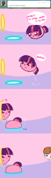 Size: 645x2236 | Tagged: safe, artist:pekou, imported from derpibooru, twilight sparkle, oc, oc:troll-raipony, ask my little chubbies, chubbie, lol ur fat, tumblr