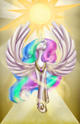 Size: 1833x2850 | Tagged: safe, artist:zedrin, imported from derpibooru, princess celestia, pony, female, solo