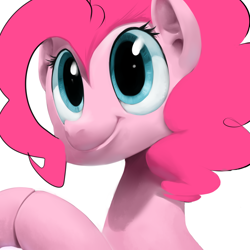 Size: 900x900 | Tagged: safe, artist:sunibee, imported from derpibooru, pinkie pie, pony, female, painting, solo