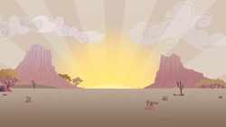 Size: 5333x3000 | Tagged: safe, artist:boneswolbach, imported from derpibooru, over a barrel, season 1, .ai available, .svg available, background, desert, no pony, scenery, sunrise, vector