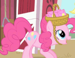 Size: 300x230 | Tagged: safe, imported from derpibooru, screencap, pinkie pie, earth pony, pony, party of one, animated, female, solo