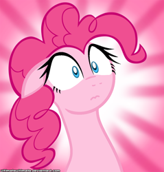 Size: 1000x1045 | Tagged: safe, artist:zantyarz, imported from derpibooru, pinkie pie, reaction image, surprise face