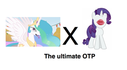 Size: 920x512 | Tagged: safe, imported from derpibooru, princess celestia, rarity, draw on me, exploitable meme, meta, otp