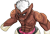 Size: 800x542 | Tagged: safe, imported from derpibooru, anthro, asura, semi-anthro, asura's wrath, muscles, needs a horn, ponified, simple background, solo, traditional art, transparent background, white eyes