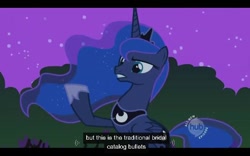 Size: 640x400 | Tagged: safe, imported from derpibooru, screencap, princess luna, luna eclipsed, youtube caption